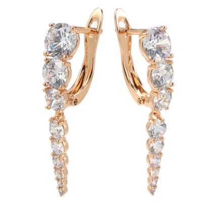 New zircon earrings